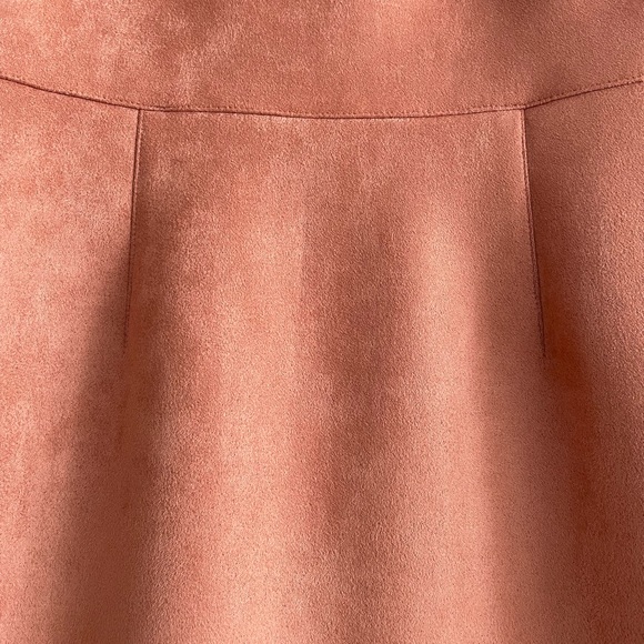 SEXY BCBG MAXARIA XS SUEDE DRESS ROSE GOLD COLOR Mid length spaghetti strap - Picture 6 of 8